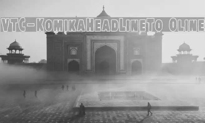 VTC-KomikaHeadLinerTwo Outline Font examples