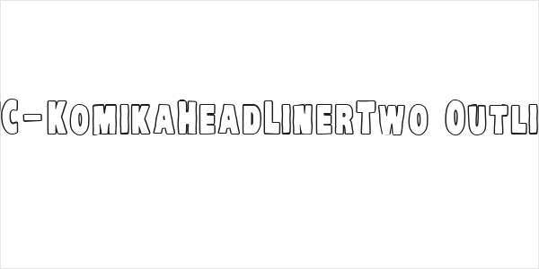 VTC-KomikaHeadLinerTwo Outline Logo