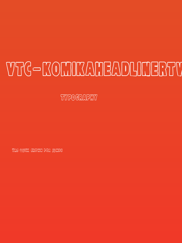 VTC-KomikaHeadLinerTwo Outline Poster