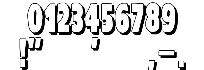 VTC-KomikaHeadLinerTwo Shadow Font OTHER CHARS