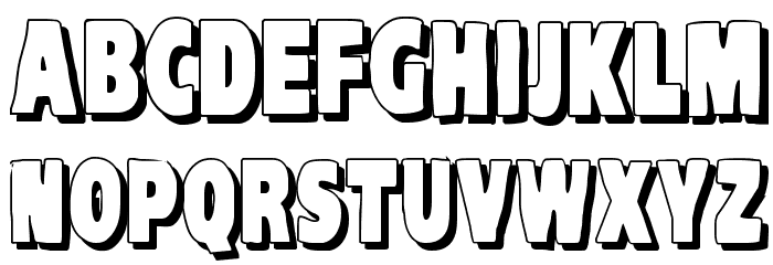 VTC-KomikaHeadLinerTwo Shadow Font LOWERCASE