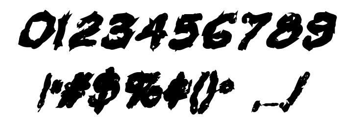 VTC Krinkle-Kut Bold Italic Font OTHER CHARS