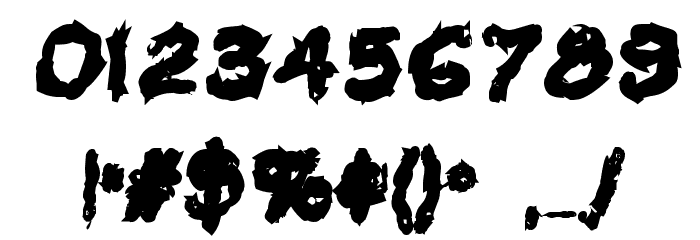 VTC Krinkle-Kut Bold Font OTHER CHARS
