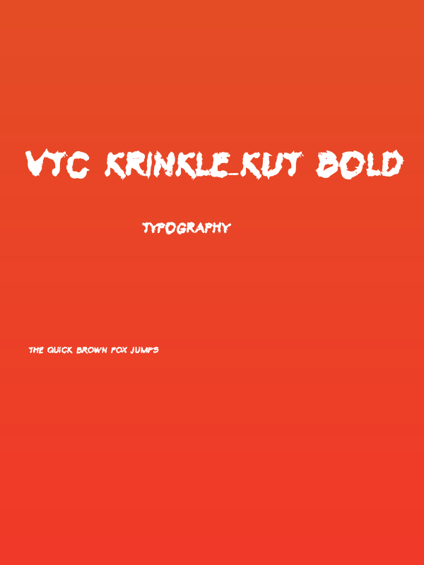 VTC Krinkle-Kut Bold Poster