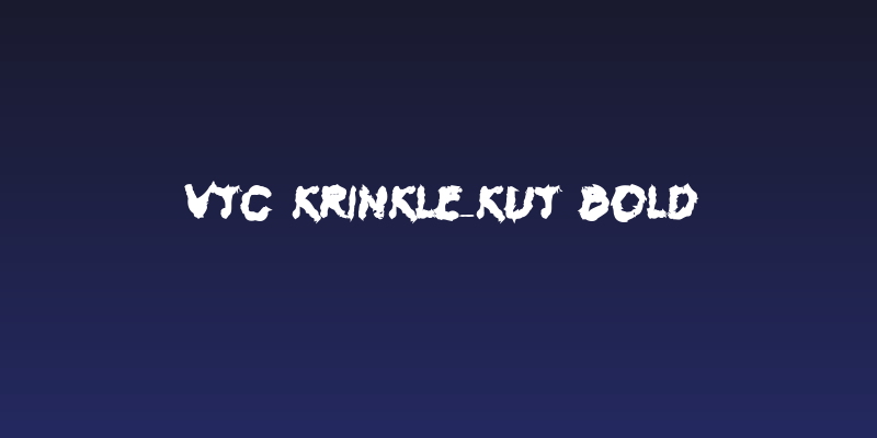 VTC Krinkle-Kut Bold Social Header