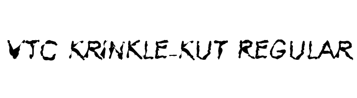 VTC Krinkle-Kut Regular  免费字体下载
