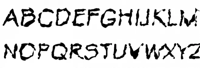VTC Krinkle-Kut Regular 字体 大写
