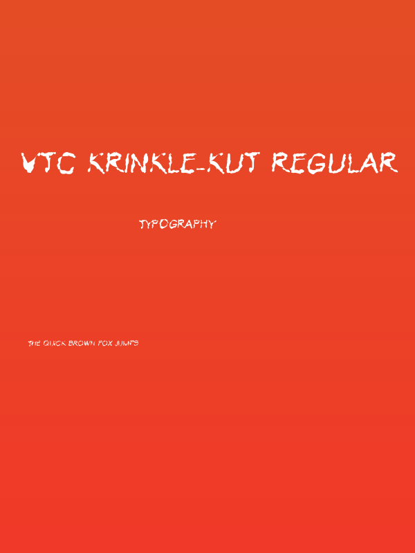 VTC Krinkle-Kut Regular Poster