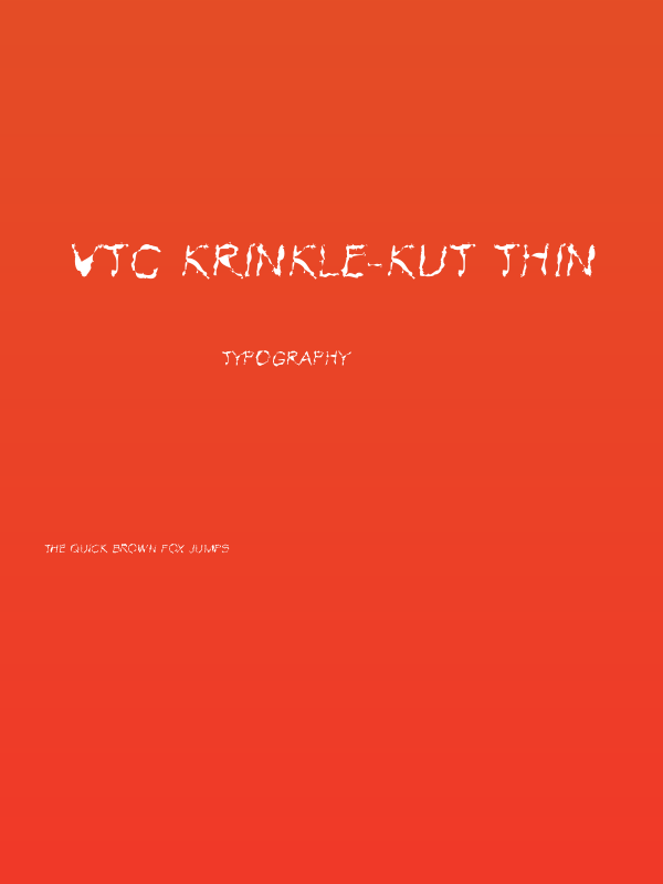 VTC Krinkle-Kut Thin Poster