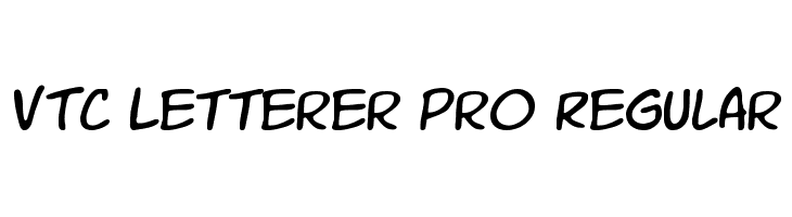 VTC Letterer Pro Regular Font