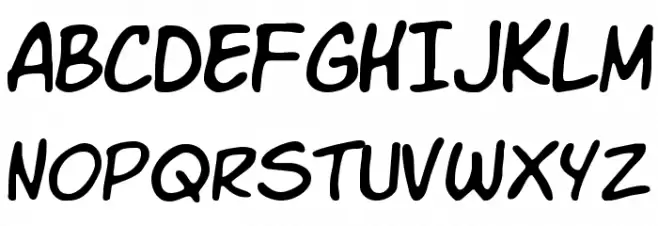 VTC Letterer Pro Regular Schriftart Groß