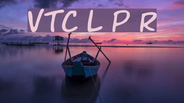 VTC Letterer Pro Regular フォント examples