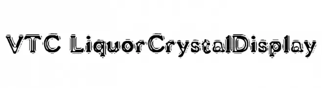 VTC LiquorCrystalDisplay  Fuentes Gratis Descargar