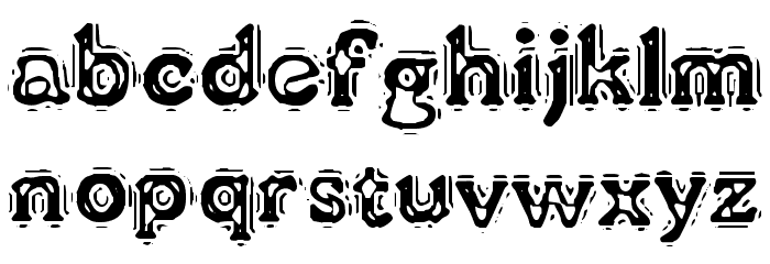 VTC LiquorCrystalDisplay Font LOWERCASE
