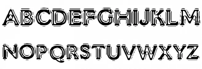 VTC LiquorCrystalDisplay Schriftart Groß