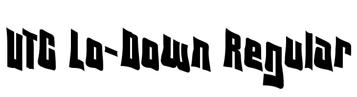VTC Lo-Down Regular Font
