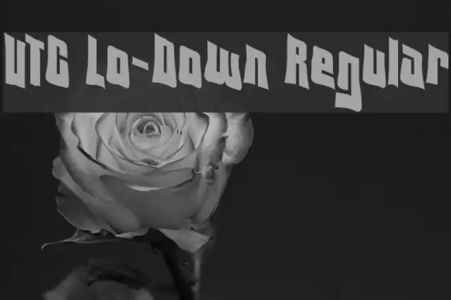 VTC Lo-Down Regular Font examples