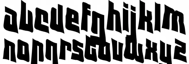 VTC Lo-Down Regular Font LOWERCASE