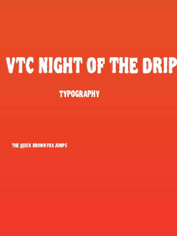 VTC Night Of The Drippy DeadCaps Poster