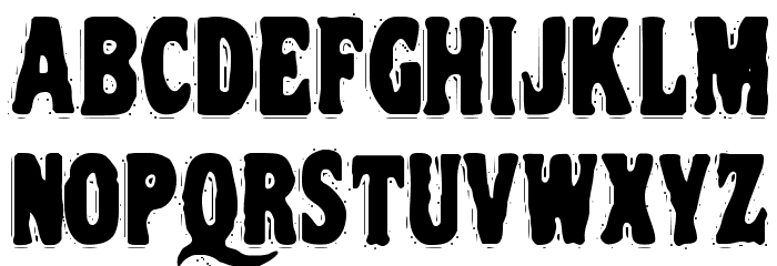 VTC Night Of The Drippy DeadCaps Font LOWERCASE