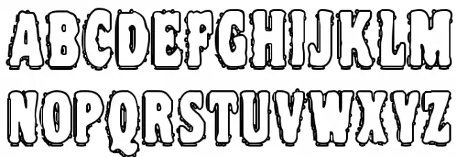 VTC Night Of The Drippy DeadOuttie Schriftart Groß