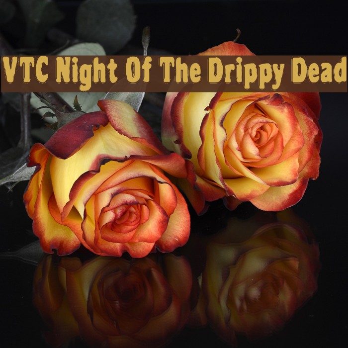 VTC Night Of The Drippy Dead Font examples