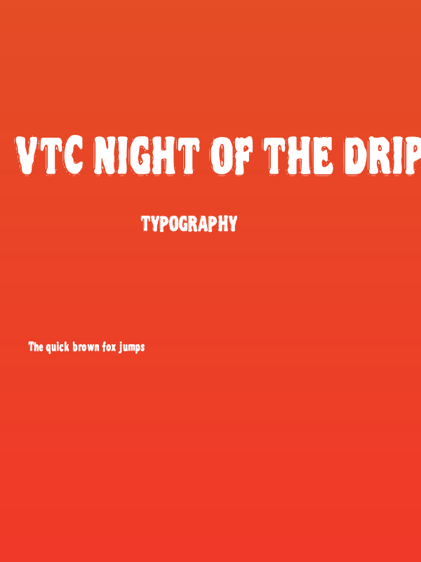 VTC Night Of The Drippy Dead Poster