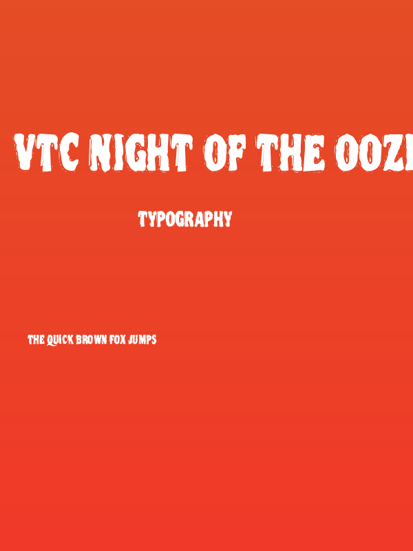 VTC Night Of The Oozie DeadCaps Poster