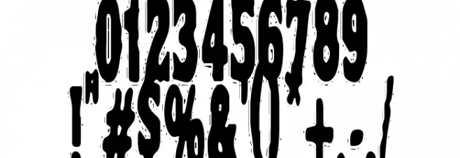 VTC Night Of The Stretched Dead Font OTHER CHARS