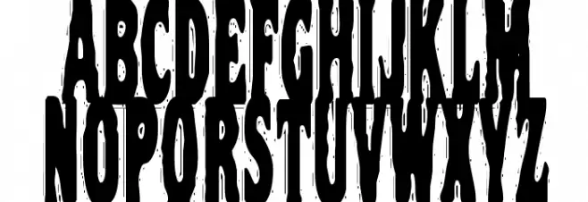 VTC Night Of The Stretched Dead Caratteri MINUSCOLO