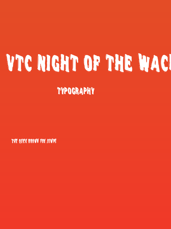 VTC Night Of The Wacked Dead Poster