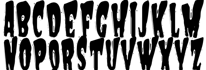 VTC Night Of The Wacked Dead Font LOWERCASE