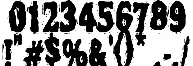 VTC NightOfTheDeadCorruptCaps फ़ॉन्ट अन्य घर का काम