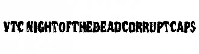 VTC NightOfTheDeadCorruptCaps  baixar fontes gratis