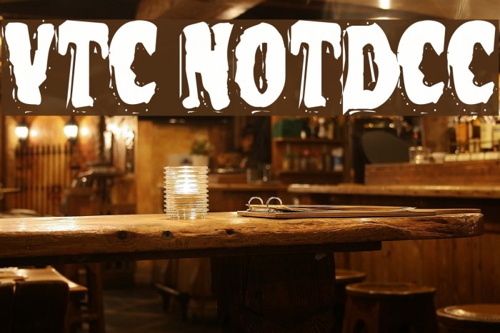 VTC NightOfTheDeadCorruptCaps Font examples