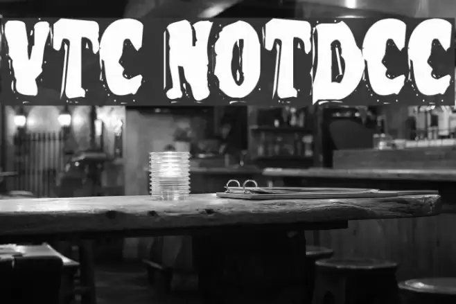 VTC NightOfTheDeadCorruptCaps फ़ॉन्ट examples