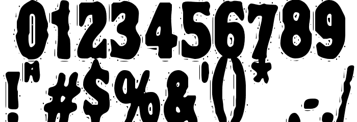 VTC NightOfTheDrippyDead Regular Schriftart Anderer Schreiben