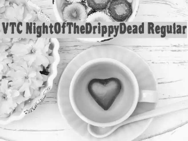 VTC NightOfTheDrippyDead Regular Font examples
