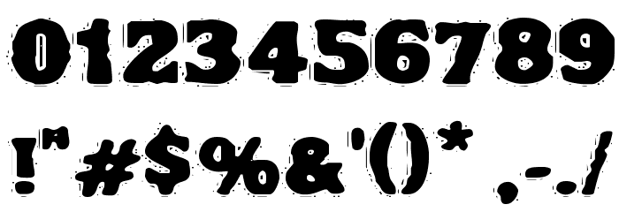 VTC NightOfTheDrippyDeadFatCaps Font OTHER CHARS
