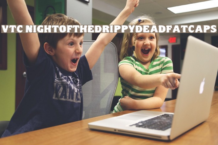 VTC NightOfTheDrippyDeadFatCaps Font examples