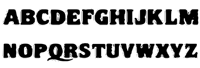 VTC NightOfTheDrippyDeadFatCaps Font LOWERCASE