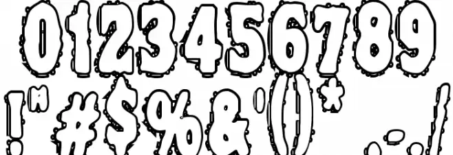 VTC NightOfTheDrippyDeadOuttie Font OTHER CHARS