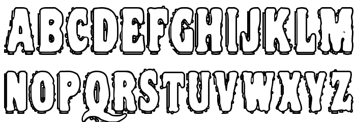 VTC NightOfTheDrippyDeadOuttie Font LOWERCASE