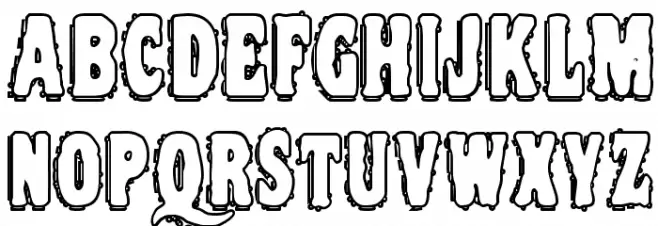 VTC NightOfTheDrippyDeadOuttie Schriftart Kleinbuchstaben