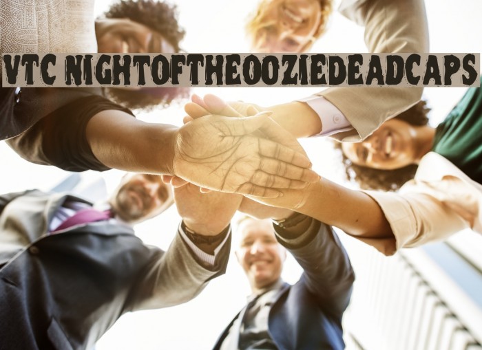 VTC NightOfTheOozieDeadCaps Font examples