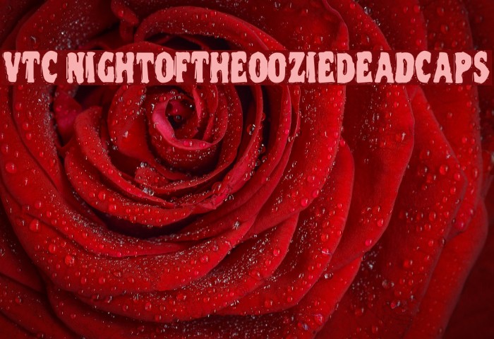VTC NightOfTheOozieDeadCaps Font examples