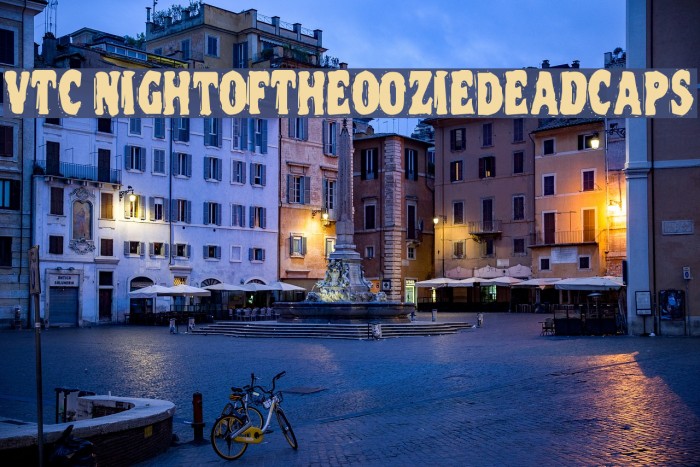 VTC NightOfTheOozieDeadCaps Font examples