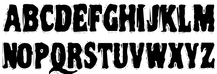 VTC NightOfTheOozieDeadCaps Font LOWERCASE