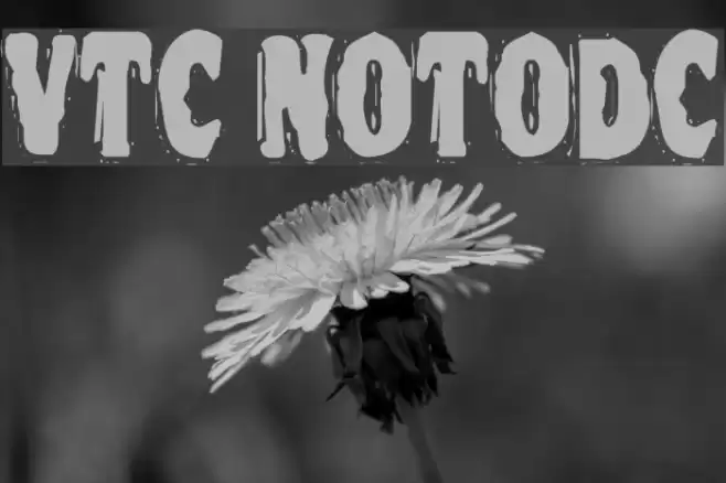 VTC NightOfTheOozieDeadCaps Font examples