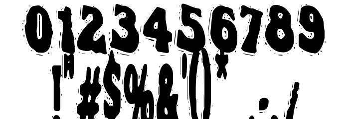 VTC NightOfTheWackedDead Font OTHER CHARS